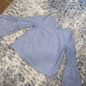A New Day Bow Sleeve Blouse